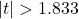 |t|>1.833