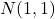 N(1, 1)