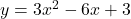 y=3x^2-6x+3