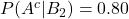 P(A^c | B_2)=0.80