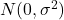 N(0, \sigma^2)