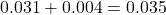 0.031+0.004=0.035