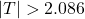 |T|>2.086