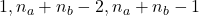 1,n_a+n_b-2,n_a+n_b-1