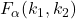 F_{\alpha}(k_{1}, k_{2})