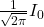 \frac{1}{\sqrt{2\pi}} I_0