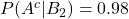 P(A^c | B_2)=0.98