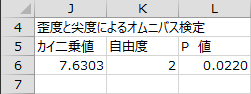 歪度と尖度による検定