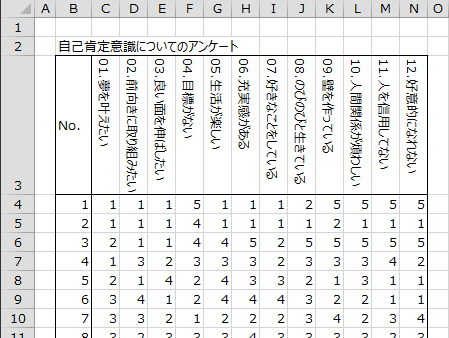 アンケートの結果