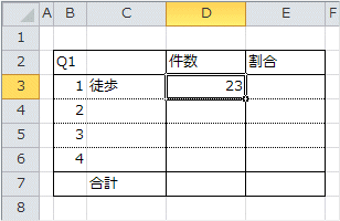 DCOUNT関数の確定