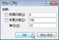 「グループ化」ウィンドウ 「グループ化」ウィンドウ